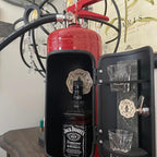 Fire Extinguisher Mini Bar Cabinet - jerry can minibar red standing 01