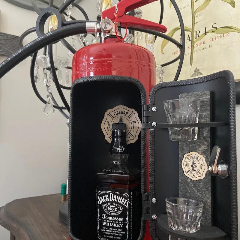 Fire Extinguisher Mini Bar Cabinet - jerry can minibar red standing 01