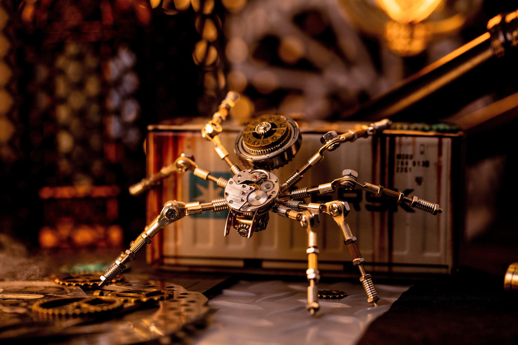 Mechanical Spider Steampunk Decor Lamp - mechanical spider decor product angle 02