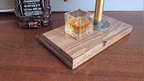 Rustic Whiskey Bottle Dispenser - whiskey dispenser pouring demo 01